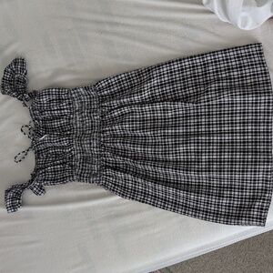 NWT Wayf - Women's XS - Black and White Gingham Dress
